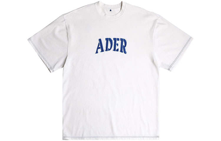 ADER ERROR ADER ERROR T Shirts Unisex White Crew Neck Moderate Straight Fit