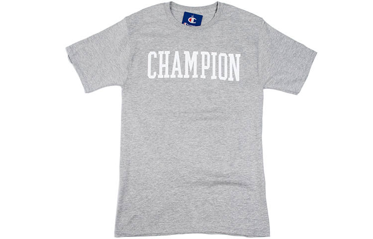 Champion Champion T Shirt US Version Unisex Gray