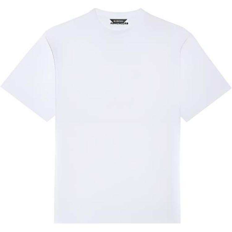 Balenciaga T Shirt Men's Regular Fit White