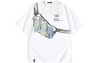 BIRDTALK T Shirts Unisex White Crew Neck Moderate Straight Fit