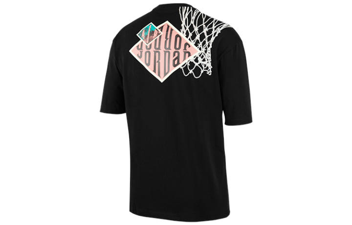 Jordan Jordan SPORT DNA T Shirts Men's Black Crew Neck Moderate Straight Fit