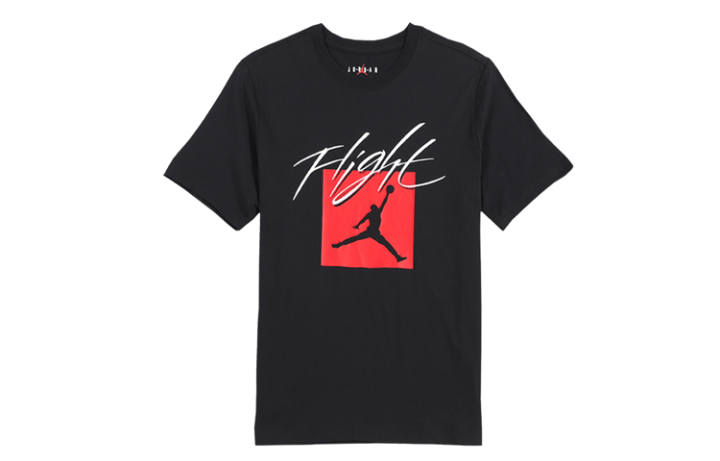 Jordan Jordan Flight T Shirts Men's Crew Neck Moderate Straight Fit