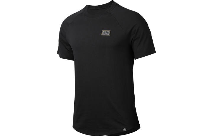 Nike Nike T Shirts Men's Black Crew Neck Moderate Straight Fit