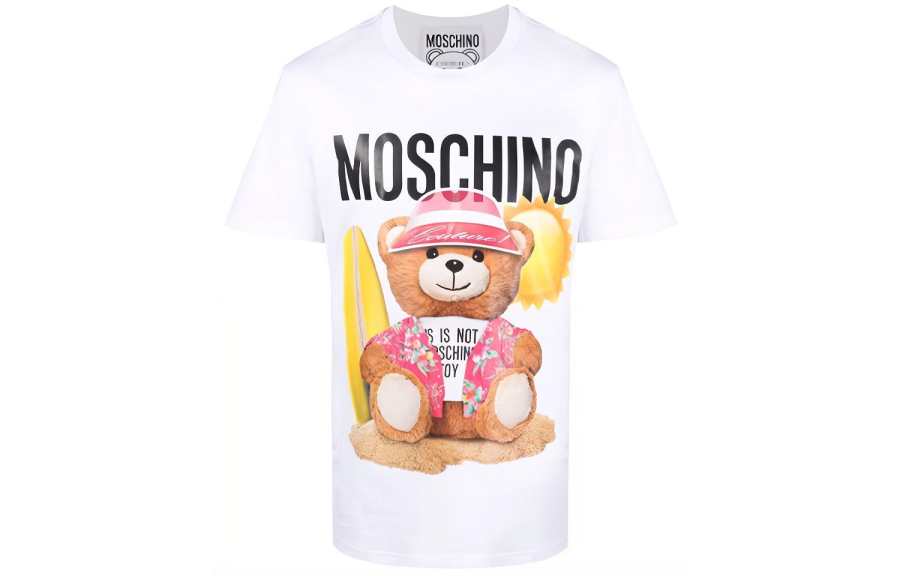 MOSCHINO Teddy Bear Printed Crewneck T-Shirt