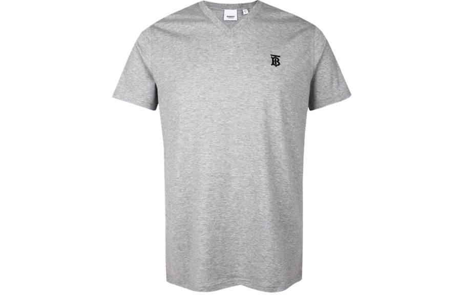 Burberry T Shirt Men's Light Gray