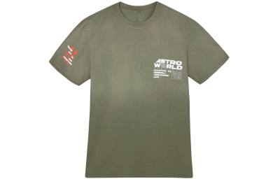 Travis Scott Letter Print T Shirt Unisex Gray