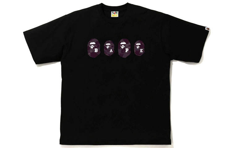 A BATHING APE Bape Color Camo Ape Head Relaxed Tee