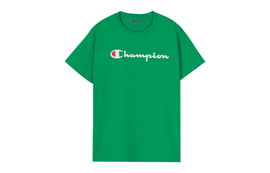 Champion Champion Drop Shoulder Sleeve T Shirt Unisex Fruit Green US Version