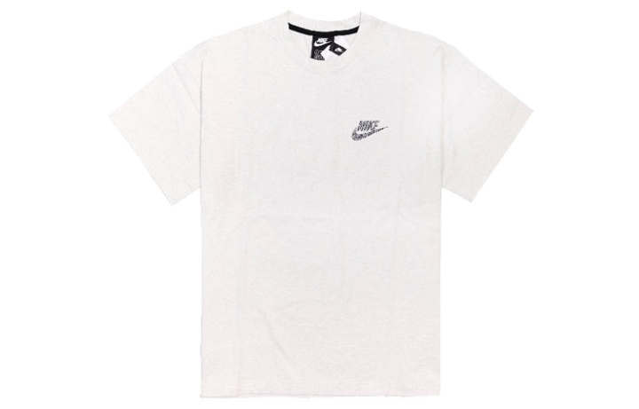 Nike Nike T Shirts Men's White Stand Collar Moderate Straight Fit