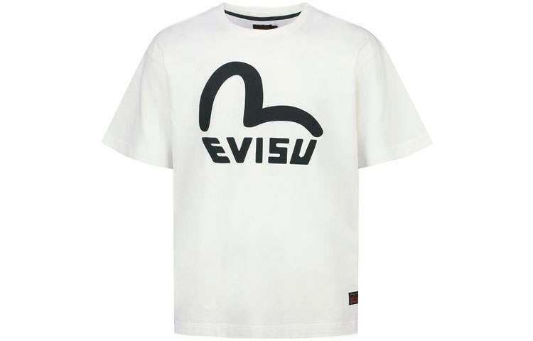 EVISU EVISU T Shirts Men's White Crew Neck Moderate