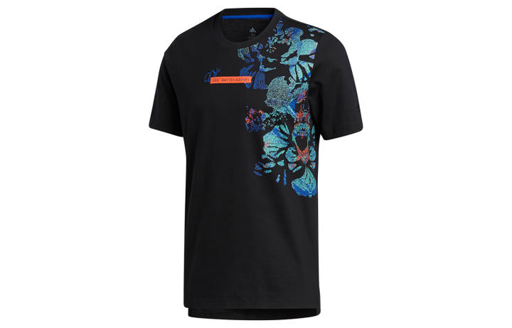 Adidas Adidas T Shirts Men's Black Crew Neck Moderate Straight Fit