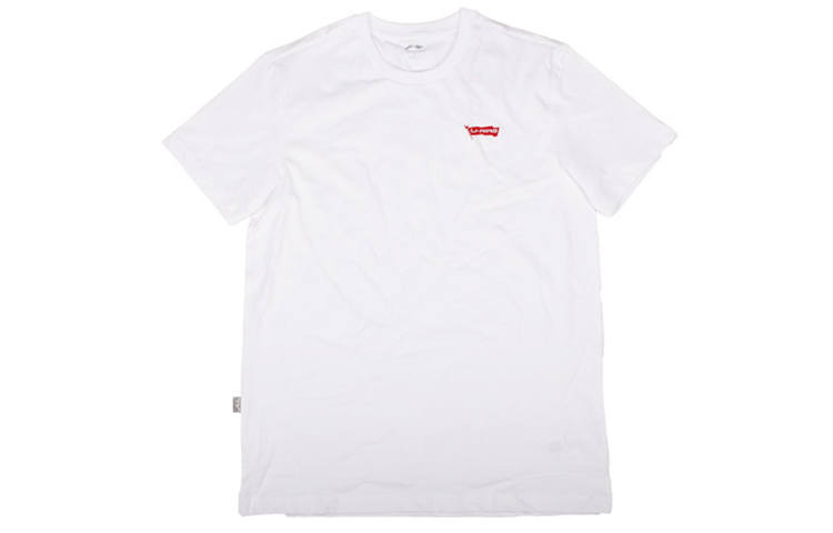 Li-Ning Li Ning Sports Basketball Collection T Shirts Men's Crew Neck Moderate Straight Fit