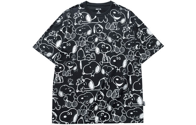 Anta x SNOOPY Life Collection T Shirt Unisex Black