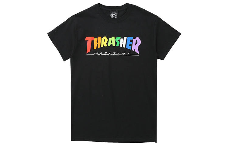 Thrasher Thrasher Straight Fit T Shirt US Version Unisex Black