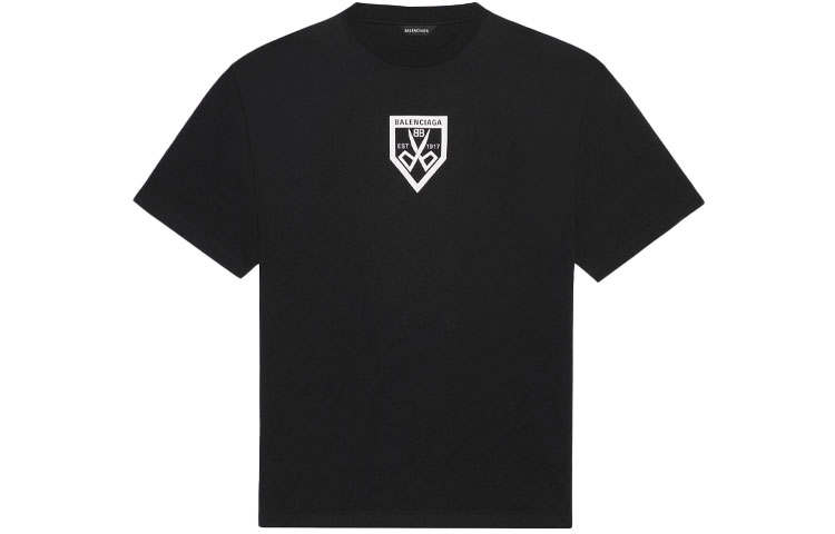 Balenciaga T Shirt Loose Fit Men's Black