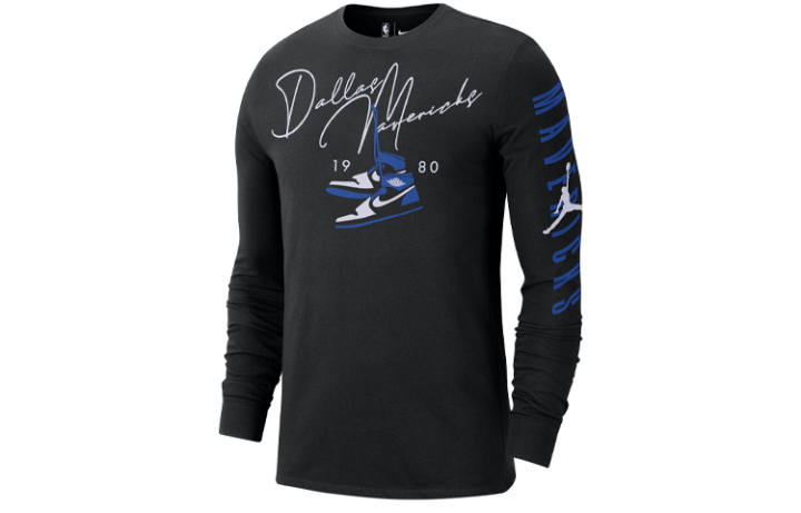Jordan Jordan T Shirts Men's Black Crew Neck Moderate Straight Fit
