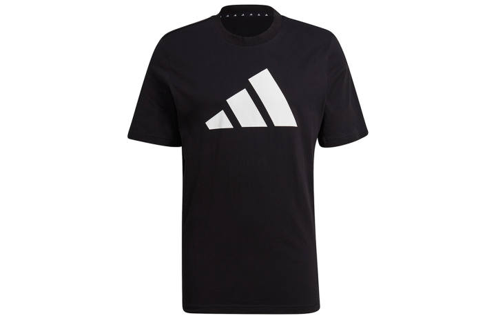 Adidas Adidas T Shirts Men's Black Crew Neck Moderate Straight Fit