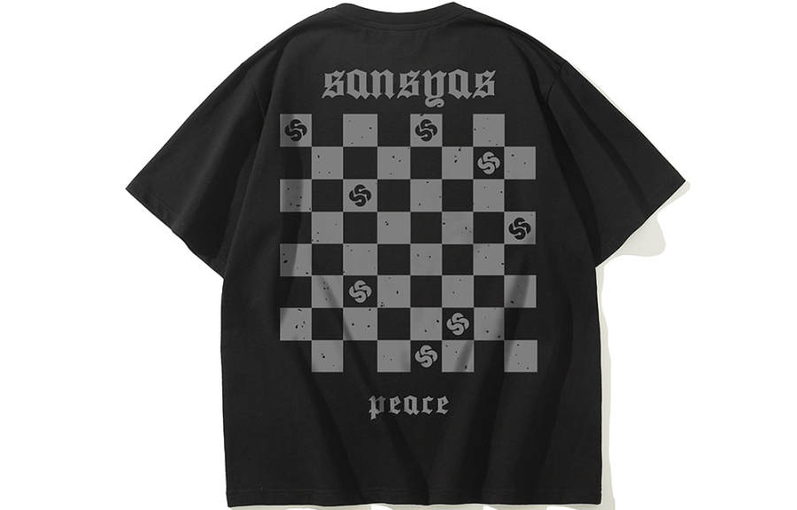 SANSYAS T Shirts Unisex Crew Neck Moderate Straight Fit