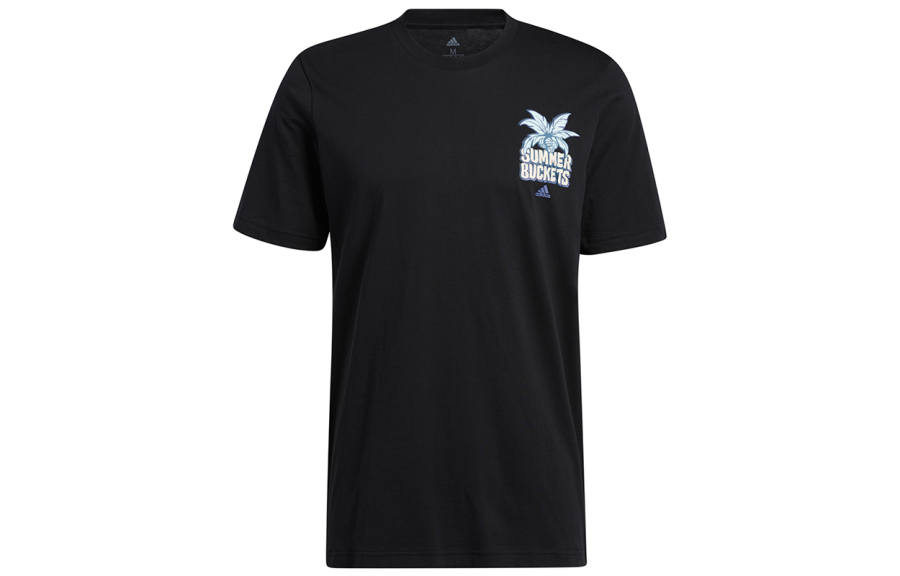 Adidas Adidas BC T Shirts Men's Black Crew Neck Moderate Straight Fit
