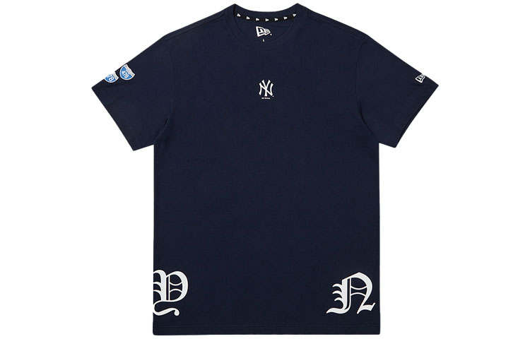 New Era T Shirt Unisex Marine Blue