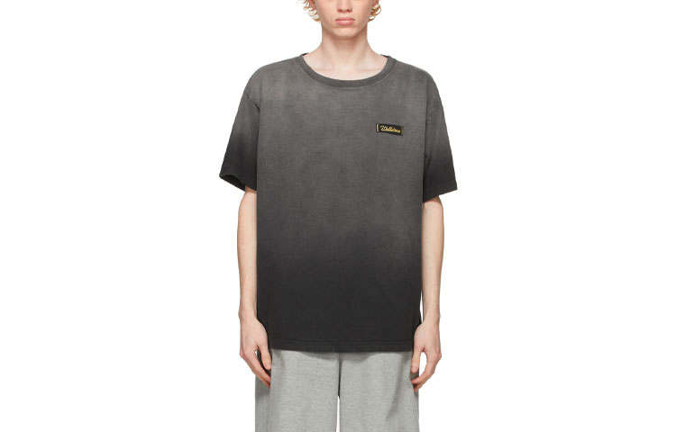 WE11DONE T Shirts Unisex Black Crew Neck Moderate Straight Fit