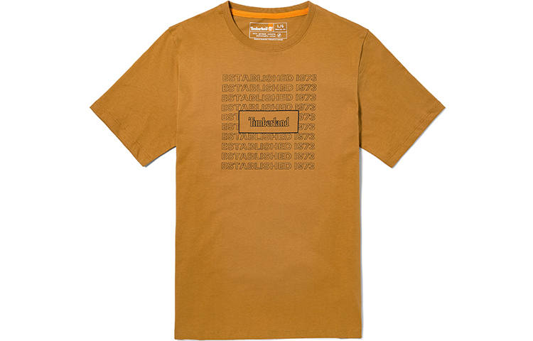 Timberland T Shirts Men's Wheat Crew Neck Straight Fit