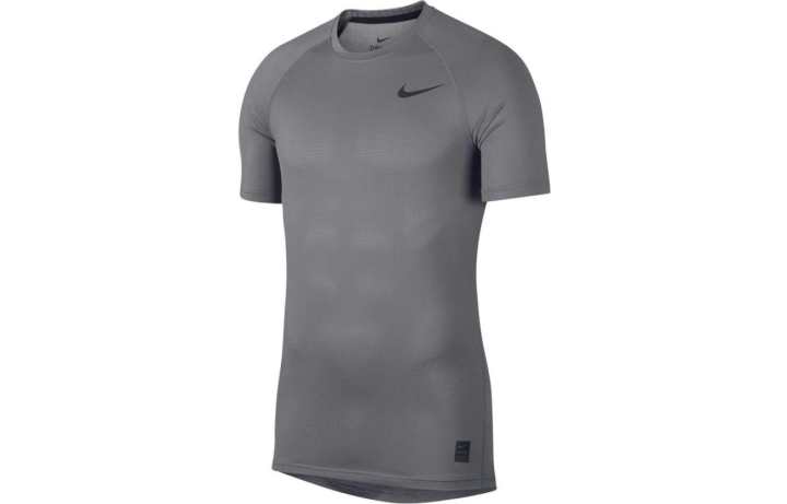 Nike Nike Pro Breath Short Sleeve Top T Shirt Men's Gray