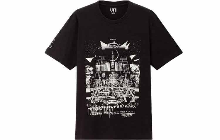 UNIQLO x Nanzuka Neo miyage Straight Fit T Shirt Unisex Black