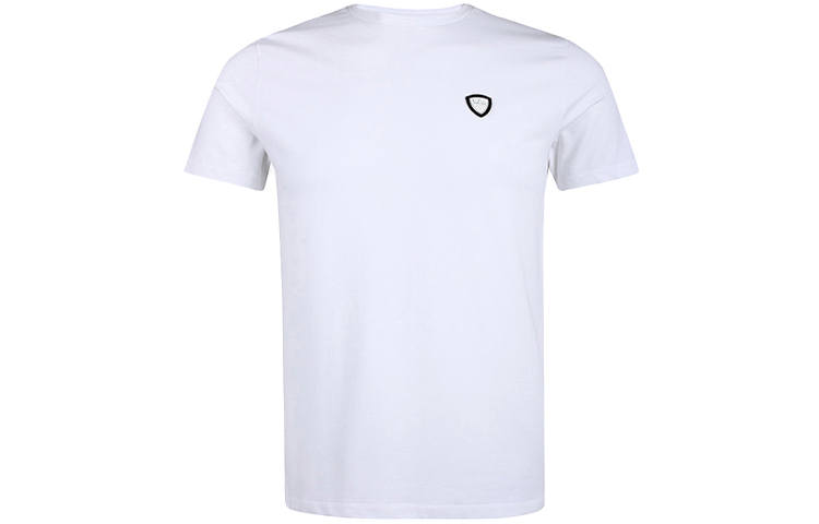 EMPORIO ARMANI EA7 T Shirts Men's White Crew Neck Moderate Straight Fit