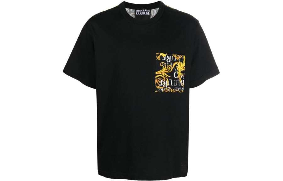 VERSACE JEANS COUTURE Baroque pattern Print Detail T shirt