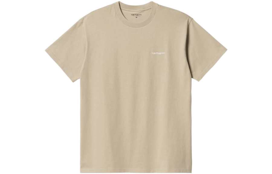 Carhartt WIP S/S Script Embroidery T Shirt T Shirt Men's Light Coffee