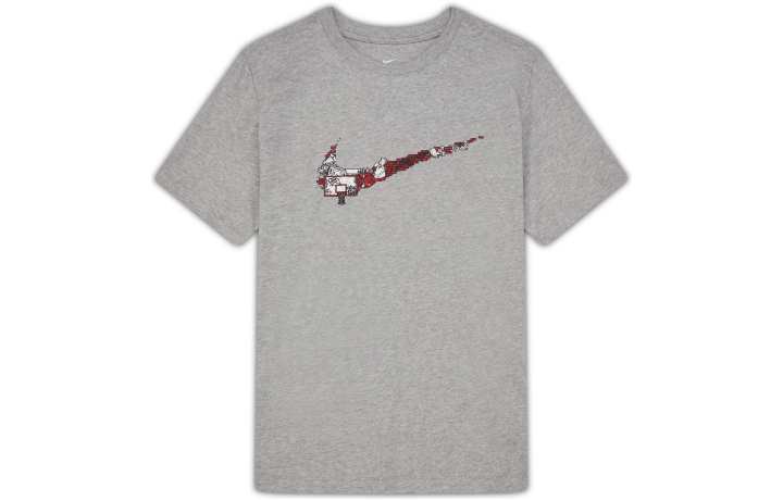 Nike Nike T Shirts Men's Dark Gray Crew Neck Moderate Straight Fit