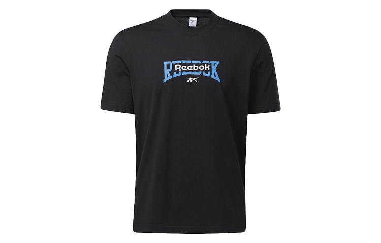 Reebok Drop Shoulder Sleeve T Shirt Unisex Black
