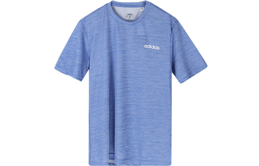 Adidas Adidas T Shirts Men's Blue Crew Neck Moderate Straight Fit