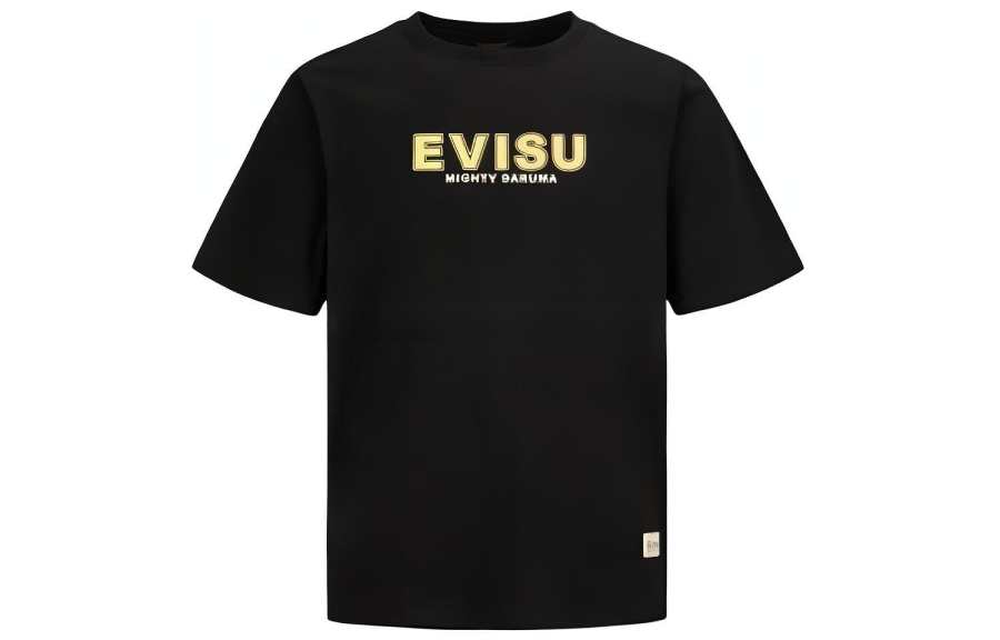 EVISU T Shirts Men's Crew Neck Moderate Straight Fit