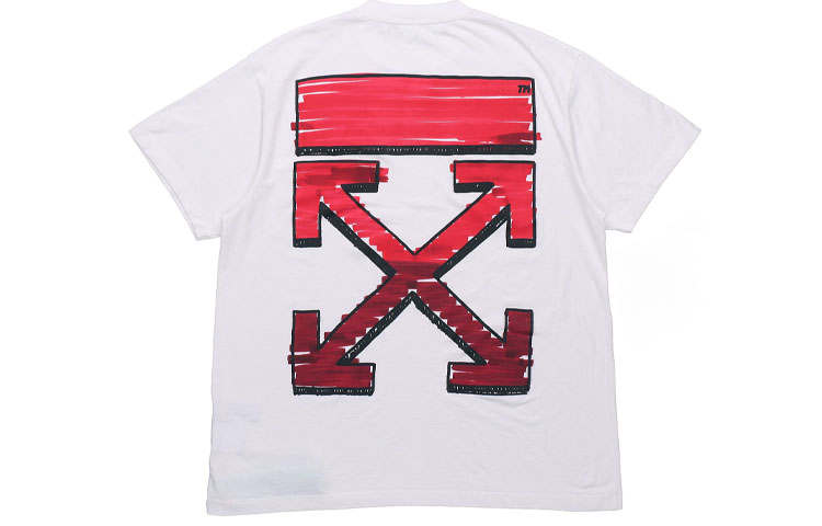 OFF-WHITE OFF WHITE Oversized Marker Arrow T Shirt T shirt