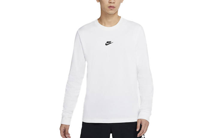 Nike Nike T Shirts Men's White Crew Neck Moderate Straight Fit