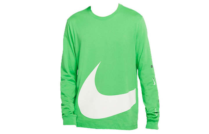 Nike Nike T Shirts Men's Light Green Crew Neck Moderate Straight Fit