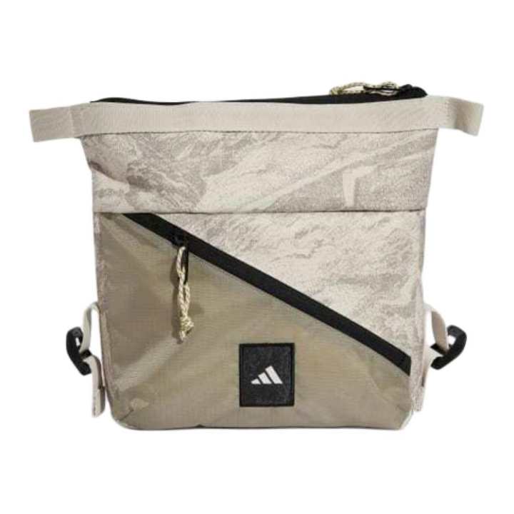 Adidas Adidas Lifestyle Polyester Shoulder Bag, Crossbody Bag Regular Men's Beige & Putty Beige & White