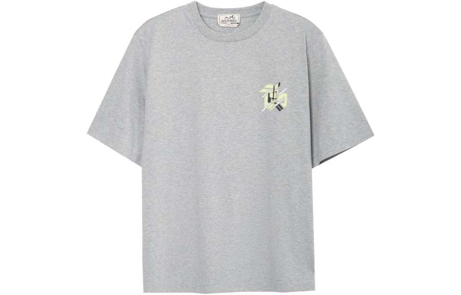 HERMES HERMES SS23 T Shirt Men's Light Gray