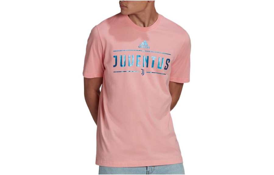 Adidas Adidas T Shirts Men's Pink Crew Neck Moderate Straight Fit