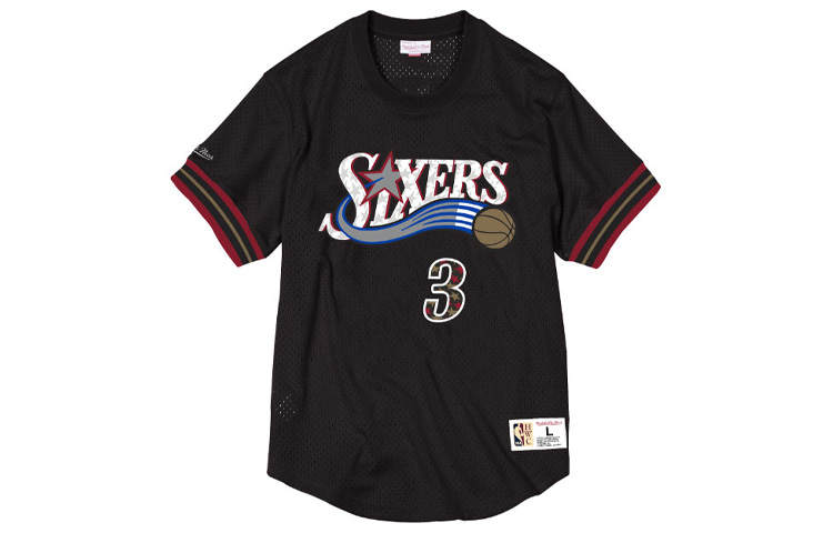 Mitchell Ness Mitchell Ness x NBA T Shirt Unisex Black