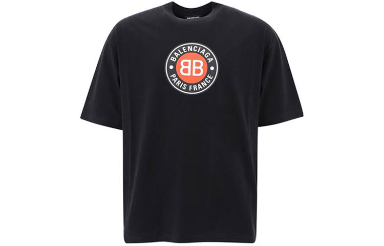 Balenciaga T Shirt Regular Fit Men's Black