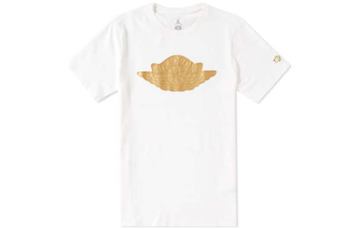 Jordan Jordan Apparel T Shirts Men's White Crew Neck Moderate Straight Fit
