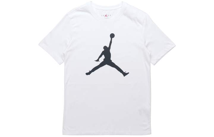 Jordan Jordan Jumpman T Shirts Men's White Crew Neck Moderate Straight Fit