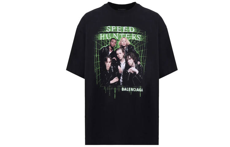 Balenciaga T Shirt Loose Fit Men's Black