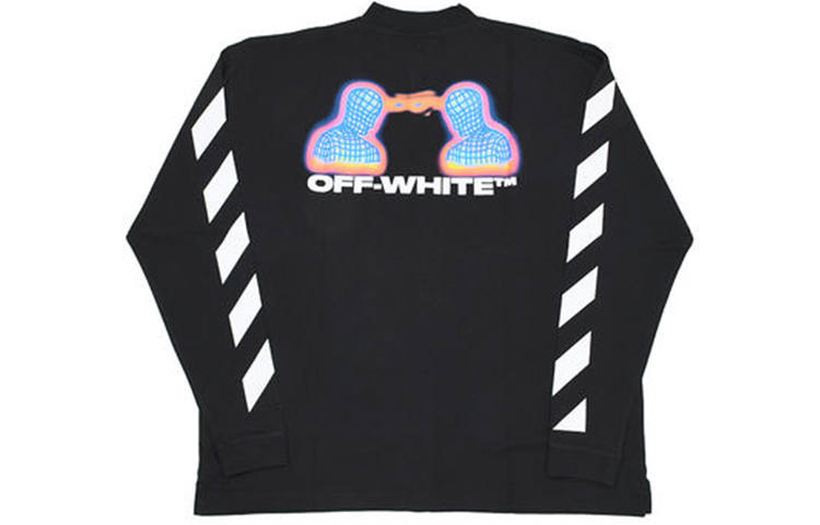 OFF-WHITE OFF WHITE Diag Thermo Long Sleeve T Shirt