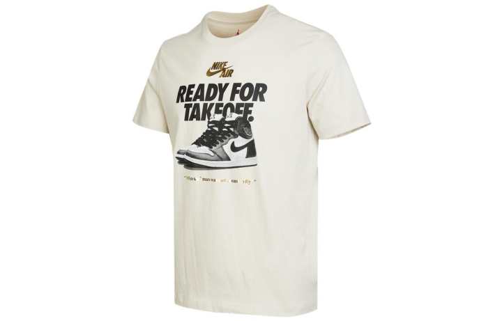 Jordan Jordan Set in Sleeve T Shirt Men's White