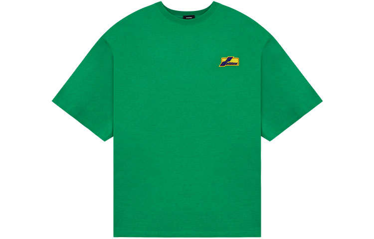 WE11DONE T Shirts Unisex Green Crew Neck Moderate Straight Fit