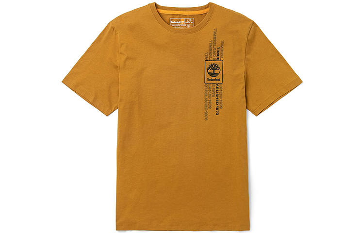 Timberland T Shirts Men's Wheat Crew Neck Moderate Straight Fit